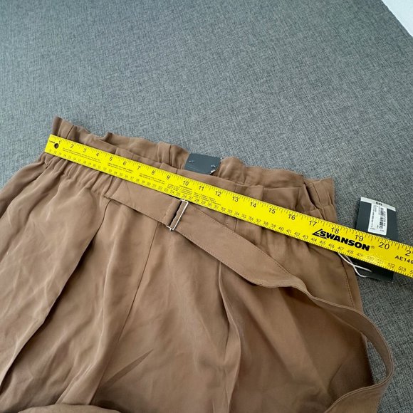 New! Worthington Womens Straight Pull-On Pants Brown XL Pockets High Waisted - Picture 8 of 15